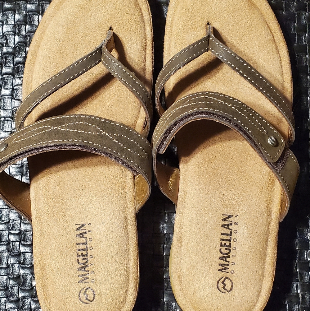 magellan leather sandals